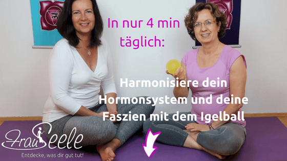 Harmonisiere dein Hormonsystem und deine Faszien mit dem Igelball